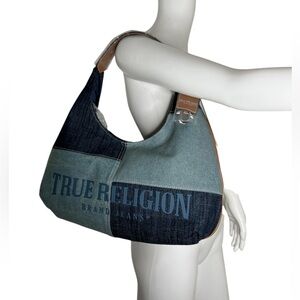 True Religion Denim Patchwork Hobo Bag